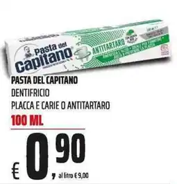 Coop Pasta del Capitano dentifricio offerta