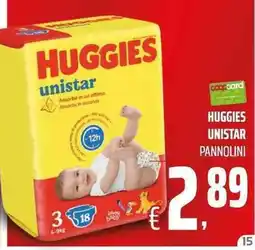 Coop Huggies unistar pannolini offerta
