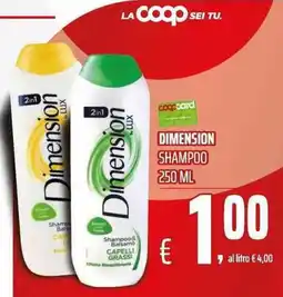 Coop Dimension Shampoo offerta