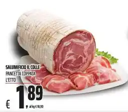 Coop Pancetta Coppata offerta