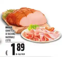 Coop Rugger gran fesa di tacchino nazionale offerta