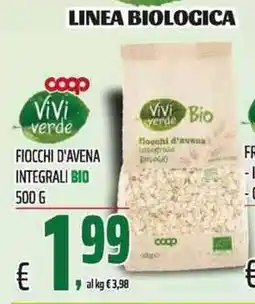 Coop Fiocchi d'avena integrali bio offerta
