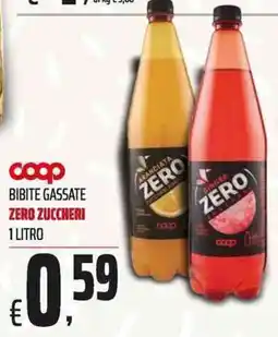 Coop Bibite gassate zero zuccheri offerta