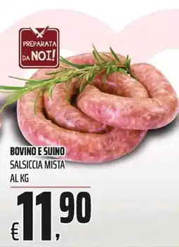 Coop Salsiccia mista bovino e suino offerta