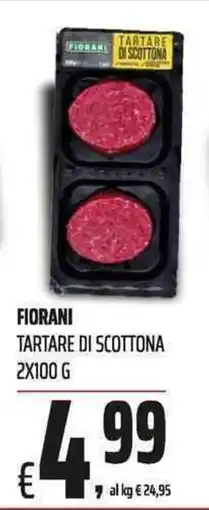 Coop Fiorani tartare di scottona offerta
