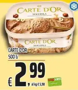 Coop Carte d'Or nocciola offerta