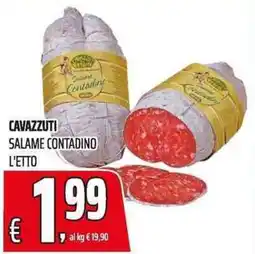 Coop Salame Contadino Cavazzuti offerta