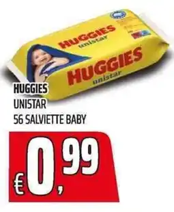 Coop Huggies unistar salviette baby offerta