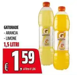 Coop Gatorade arancia limone offerta