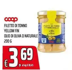 Coop Filetto di tonno yellow fin offerta