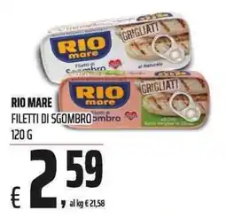 Coop Rio mare filetti di sgombro offerta