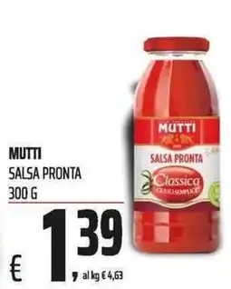 Coop Mutti salsa pronta classica offerta