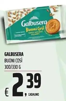Coop Galbusera Buoni così offerta
