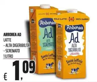 Coop Arborea Ad Latte offerta