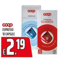Coop Espresso Coop offerta