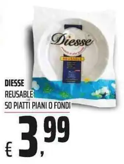 Coop Diesse piatti piani o fondi offerta