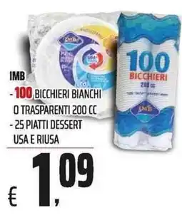 Coop IMB bicchieri offerta