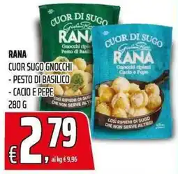 Coop Rana cuor sugo gnocchi offerta
