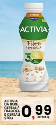 Interspar Activia da bere cereali/ fragola e cereali offerta