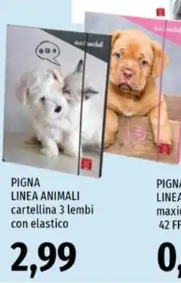 Famila Superstore Pigna linea animali cartellina 3 lembi con elastico offerta