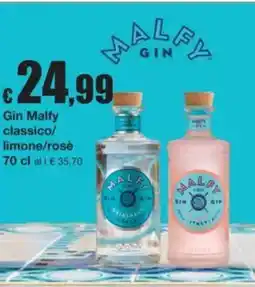 Sì con te Superstore Malfy Gin classico/limone/rosè offerta