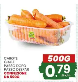 Eurospar CAROTE GIALLE PASSO DOPO PASSO DESPAR offerta