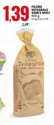Eurospin FILONE INTEGRALE SEMI E NOCI offerta