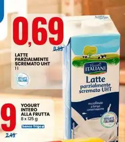 Eurospin Latte parzialmente scremato UHT offerta