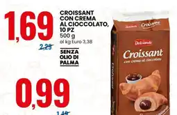 Eurospin Croissant con crema al cioccolato, 10 pz offerta