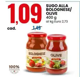 Eurospin SUGO ALLA BOLOGNESE/OLIVE offerta