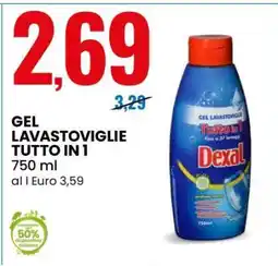 Eurospin GEL LAVASTOVIGLIE TUTTO IN 1 offerta