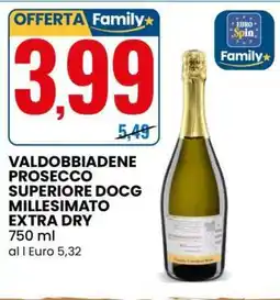 Eurospin Valdobbiadene Prosecco Superiore DOCG Millesimato Extra Dry offerta