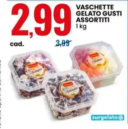 Eurospin VASCHETTE GELATO GUSTI ASSORTITI offerta