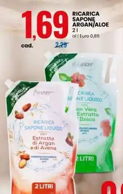 Eurospin RICARICA SAPONE ARGAN/ALOE offerta