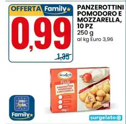 Eurospin PANZEROTTINI POMODORO E MOZZARELLA, 10 PZ offerta