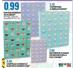 Eurospin MAXIQUADERNO A4 KAWAII offerta