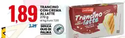 Eurospin TRANCINO CON CREMA AL LATTE offerta