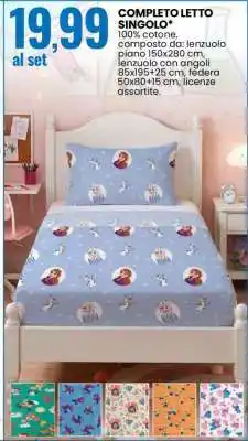 Eurospin COMPLETO LETTO SINGOLO offerta