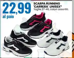 Eurospin SCARPA RUNNING 'CARRERA' UNISEX offerta