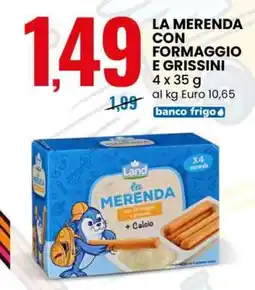 Eurospin LA MERENDA CON FORMAGGIO E GRISSINI offerta