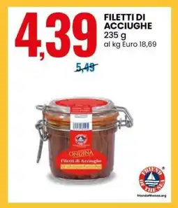 Eurospin FILETTI DI ACCIUGHE offerta