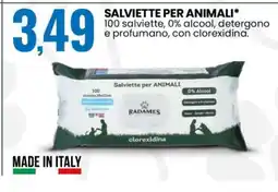 Eurospin SALVIETTE PER ANIMALI offerta