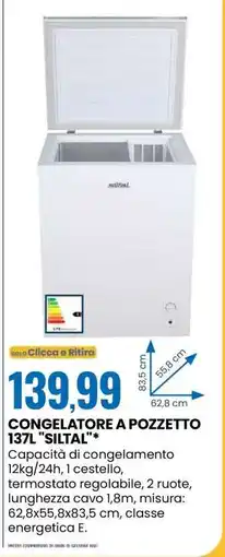 Eurospin CONGELATORE A POZZETTO 137L SILTAL offerta