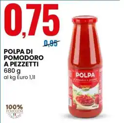 Eurospin POLPA DI POMODORO A PEZZETTI offerta