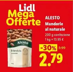 Lidl ALESTO Mandorle al naturale offerta