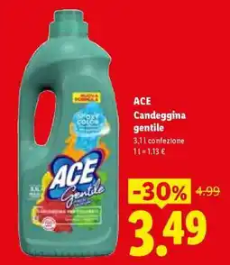 Lidl Ace Candeggina Gentile offerta
