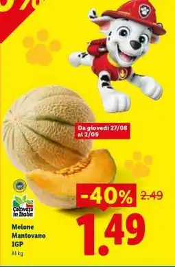 Lidl MELONE MANTOVANO IGP offerta