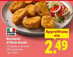 Lidl Bocconcini di filetto di pollo offerta