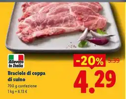 Lidl Braciole Di Coppa Di Suino offerta