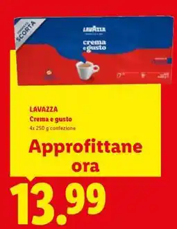 Lidl Lavazza Crema e Gusto offerta